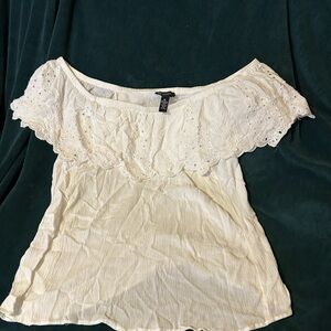 Short sleeve white blouse